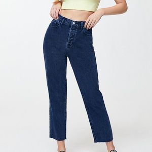 Pacsun overdye high rise straight jean